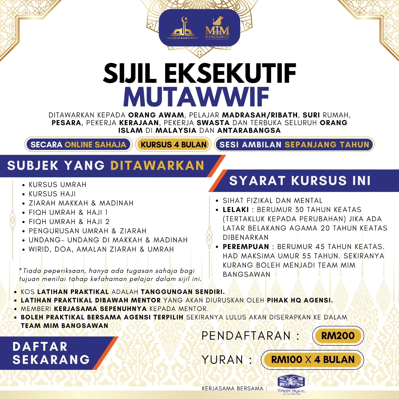 Sijil Eksekutif Mutawwif Tiram