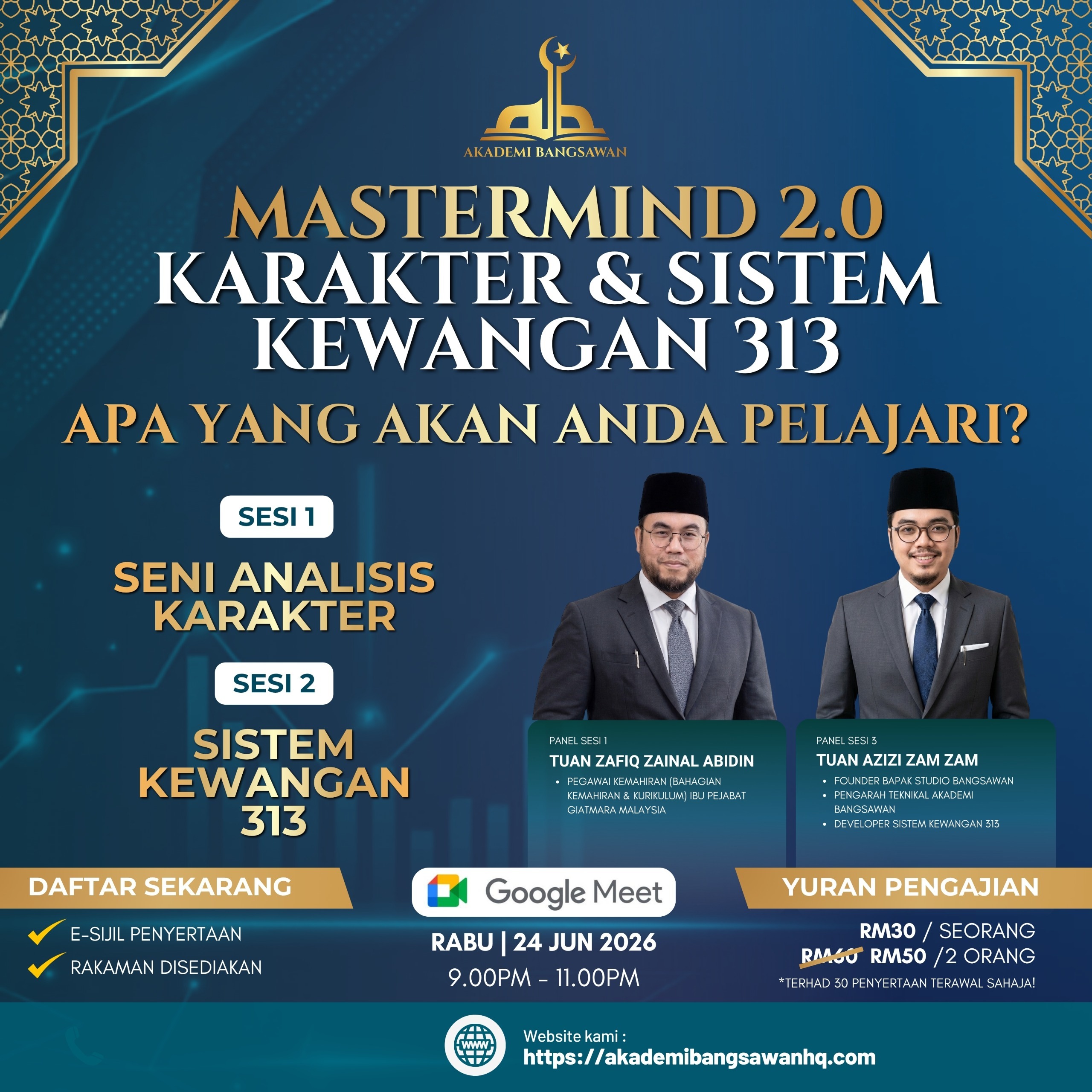 MASTERMIND 2.0: KARAKTER & SISTEM KEWANGAN 313